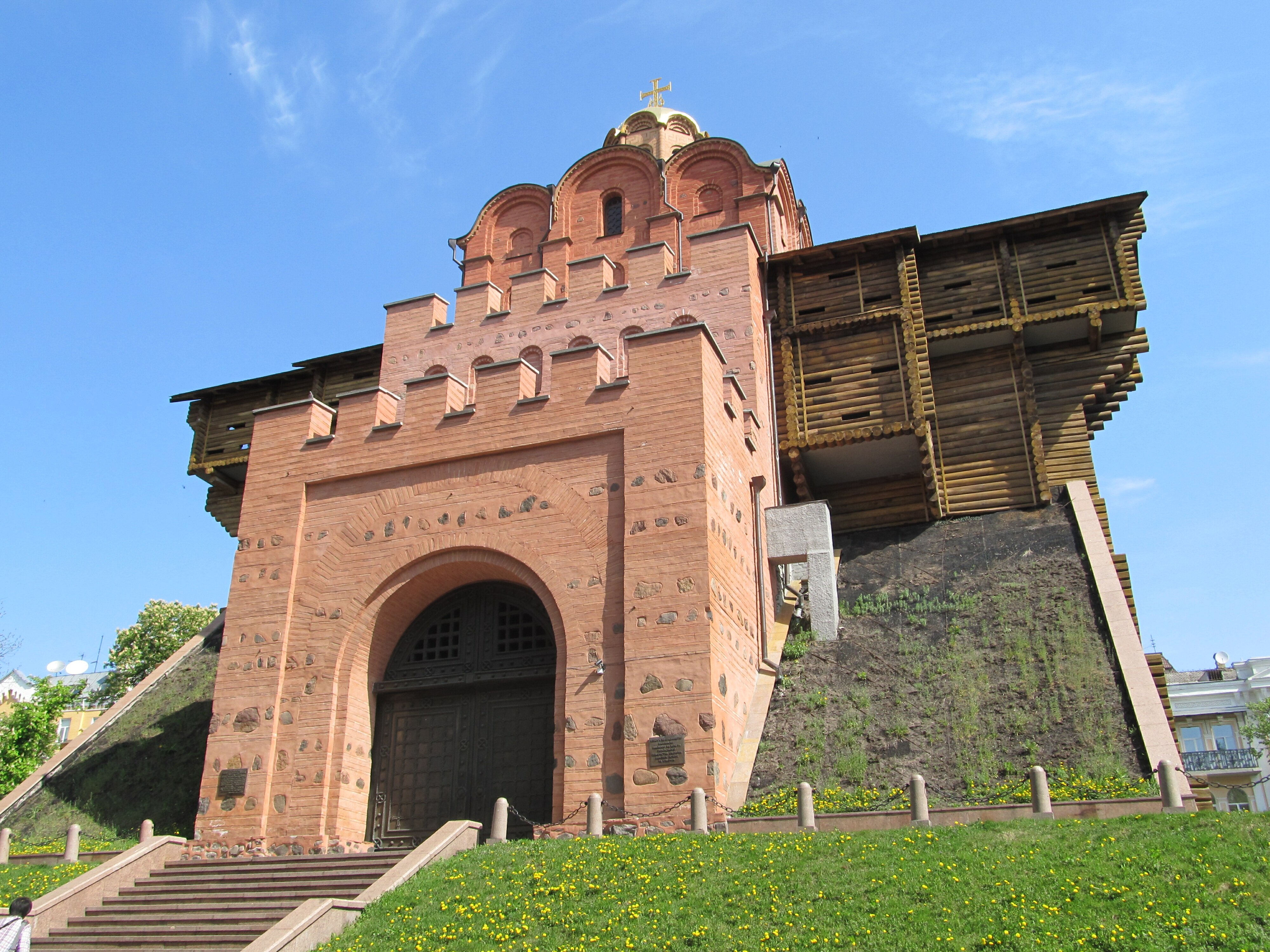 Золотые ворота Киев реконструкция