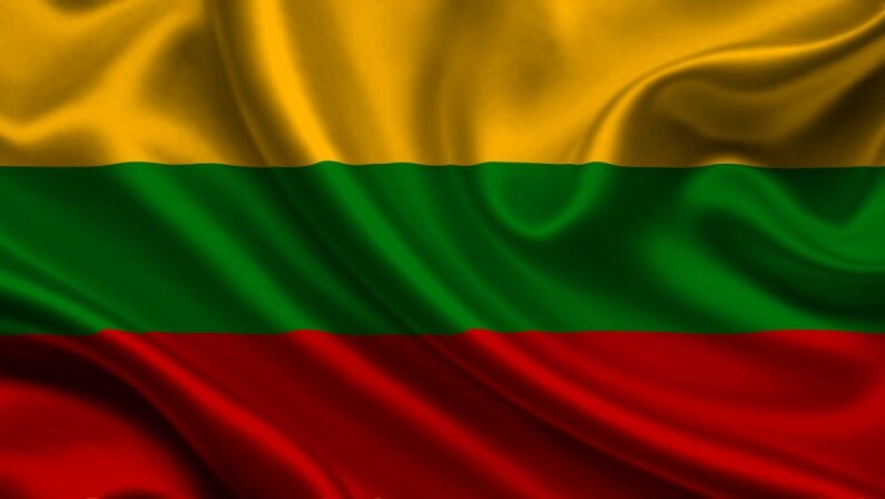 Красивый флаг Литвы